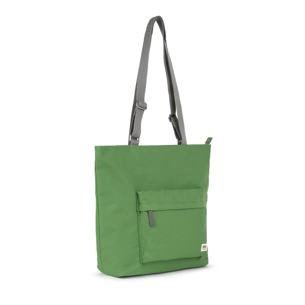 Roka London Tote Shopping Bag Trafalgar B Medium Recycled Repurposed Sustainable Canvas In Foliage