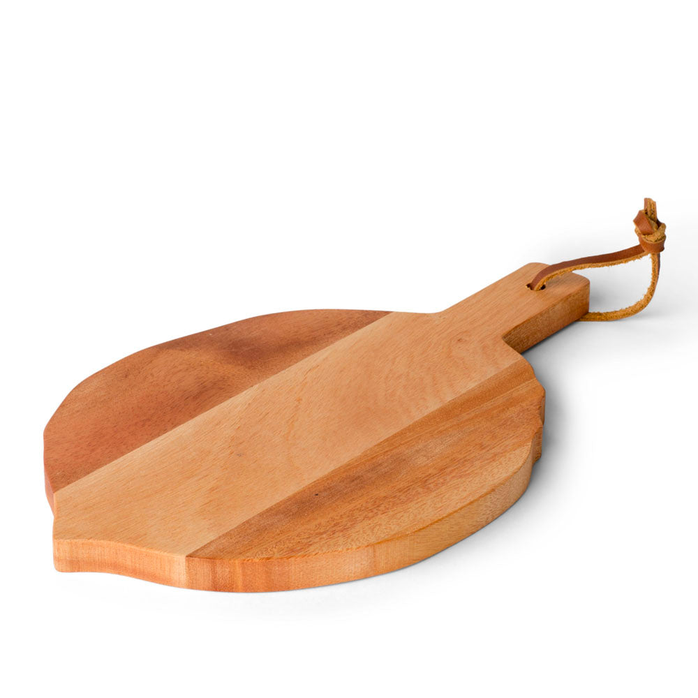 Spring Copenhagen Cutting & Serving Board Walnut Leaf Design Mahogany