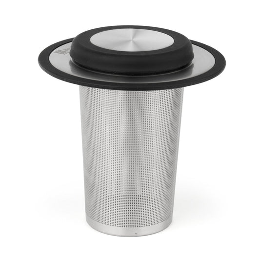 Bredemeijer Tea Filter With Fine Mesh in Stainless Steel With Lid & Coaster Size Extra Large