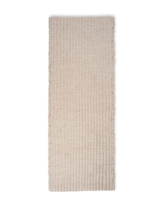 Elvang Denmark Walnut Floor Rug 60X150cm In Camel In 90% Upcycled Fibres & 10% Jute