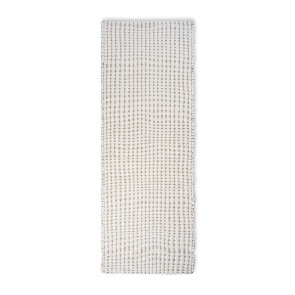 Elvang Denmark Walnut Floor Rug 60X150cm In Ivory In 90% Upcycled Fibres & 10% Jute