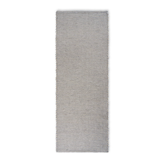 Elvang Denmark Hazelnut Floor Rug 60x180cm In Light Grey In 90% Upcycled Fibres & 10% Jute