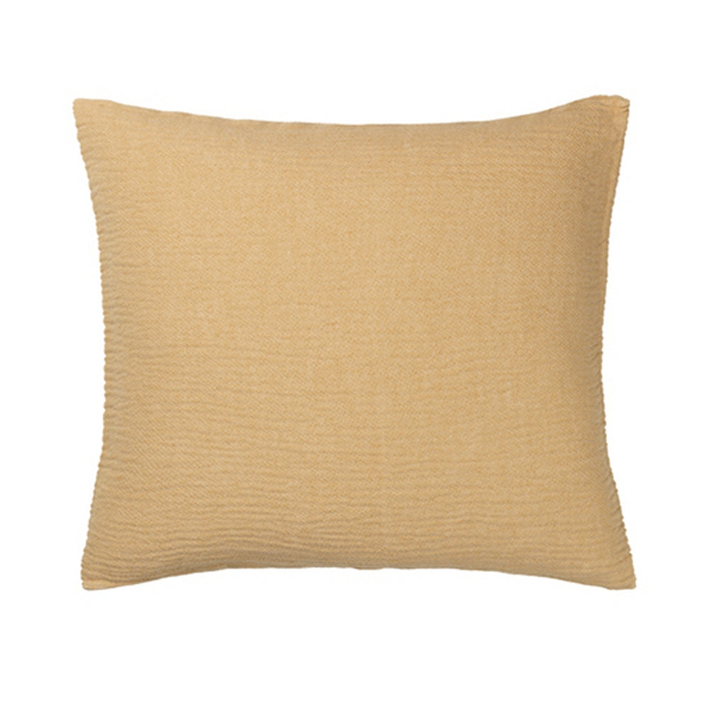 Elvang Denmark Thyme Cushion Cover 50x50cm In Yellow In 100% Organic Cotton