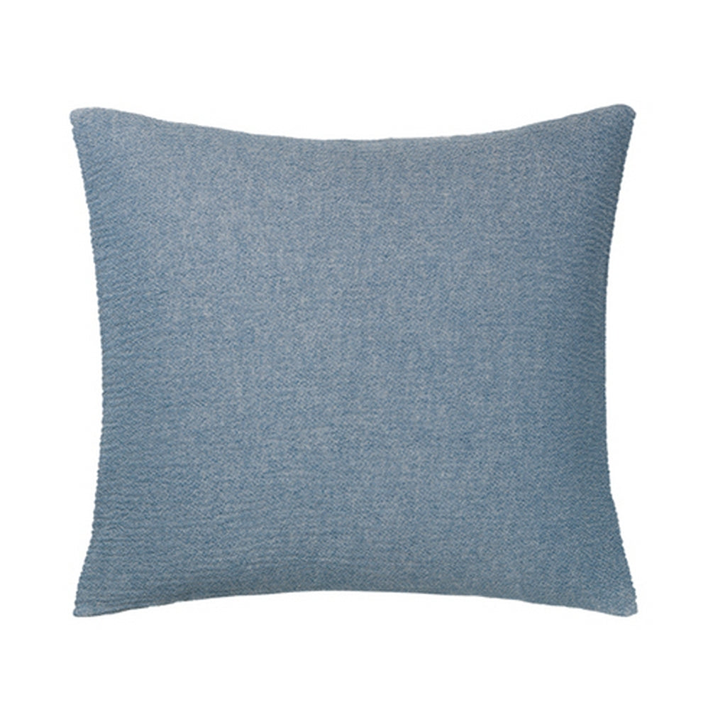 Elvang Denmark Thyme Cushion Cover 50x50cm In Blue In 100% Organic Cotton