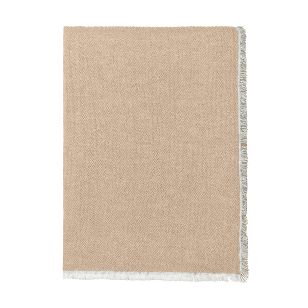 Elvang Denmark Thyme Throw In Beige In 100% Organic Cotton 130x180cm