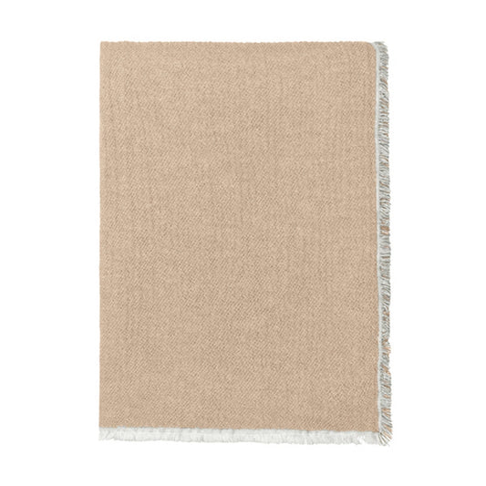 Elvang Denmark Thyme Throw In Beige In 100% Organic Cotton 130x180cm