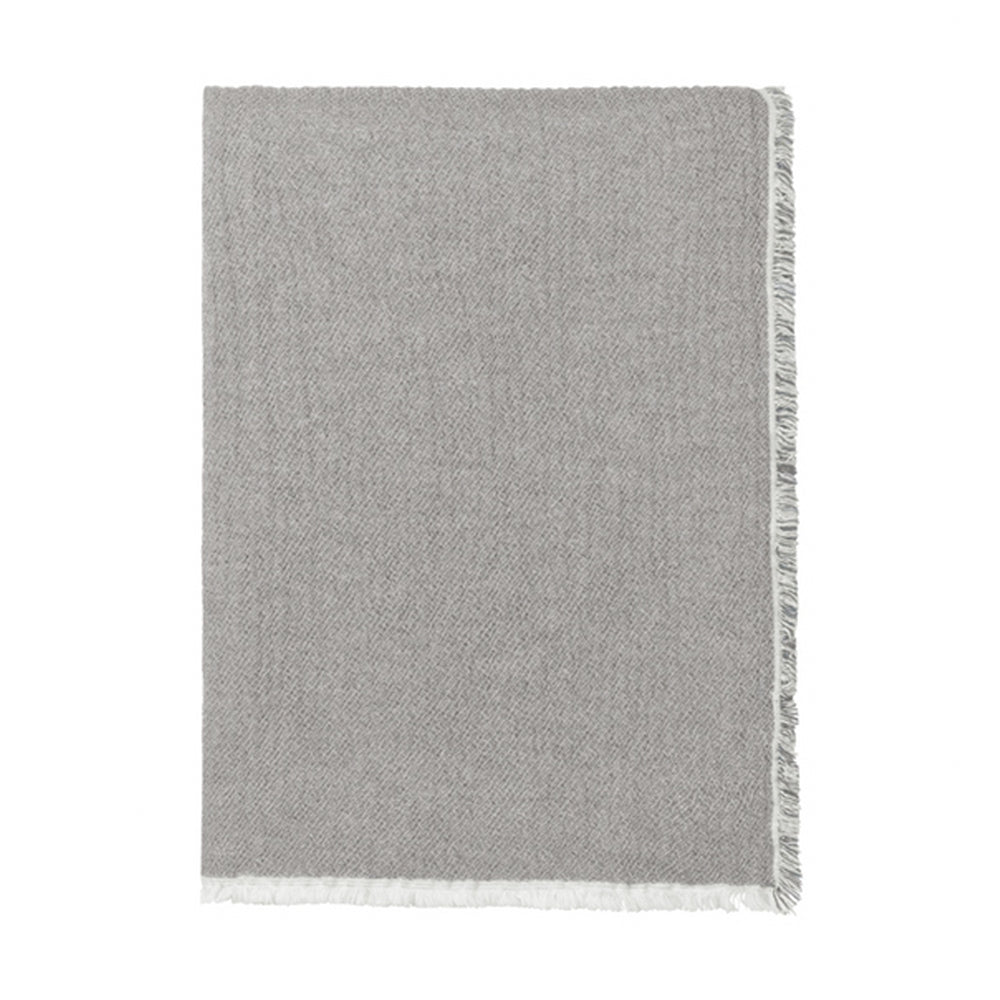 Elvang Denmark Thyme Throw In Grey In 100% Organic Cotton 130x180cm