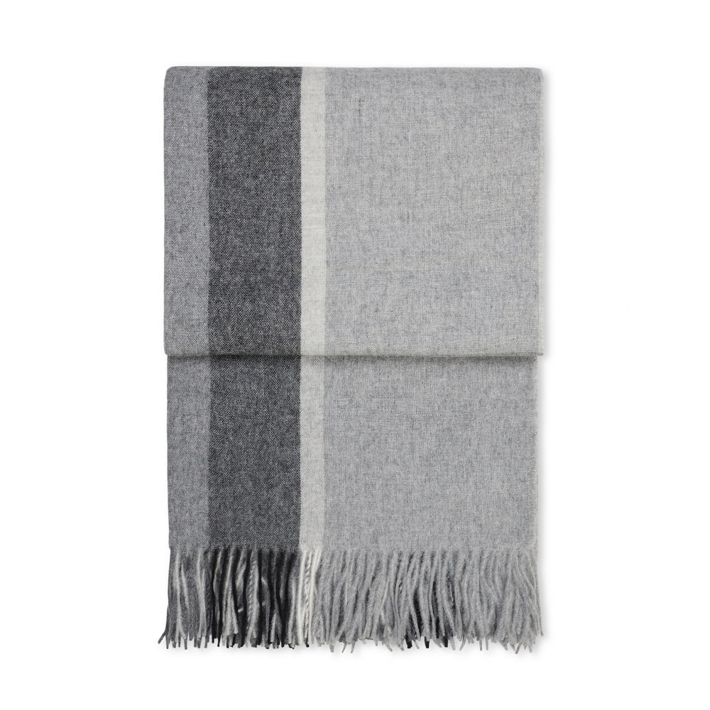 Elvang Denmark Manhattan Throw In Grey In 50% Alpaca & 40% Sheep Wool 130x200cm