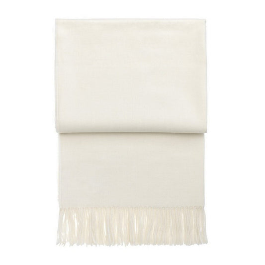 Elvang Denmark Luxury Throw In Off White In 100% Baby Alpaca Wool 130x200cm