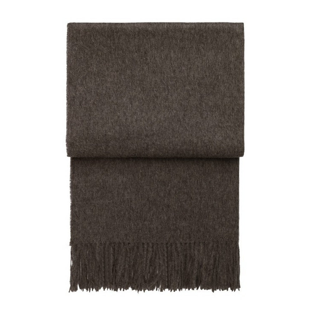 Elvang Denmark Classic Throw In Coffee In 50% Alpaca & 40% Sheep Wool 130x200cm