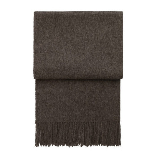 Elvang Denmark Classic Throw In Coffee In 50% Alpaca & 40% Sheep Wool 130x200cm