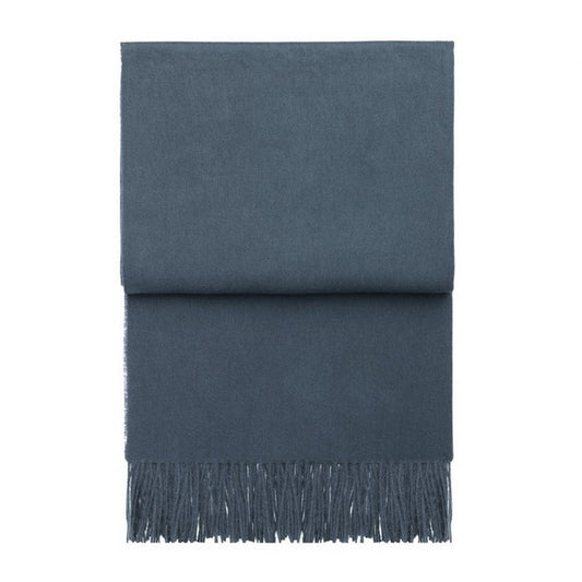 Elvang Denmark Classic Throw In Midnight Blue In 50% Alpaca & 40% Sheep Wool 130x200cm