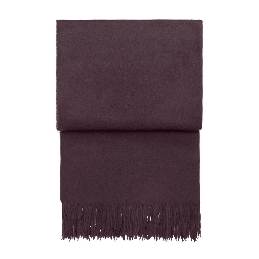 Elvang Denmark Classic Throw In Plum In 50% Alpaca & 40% Sheep Wool 130x200cm