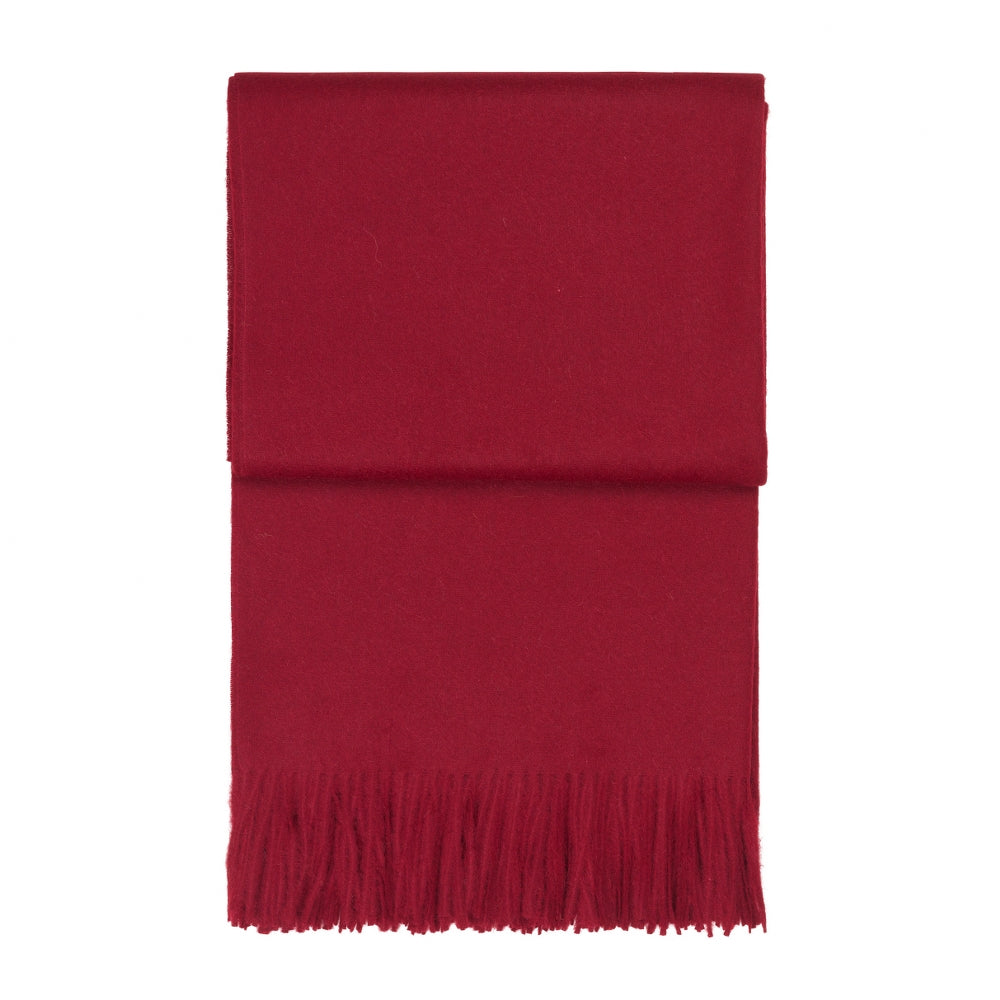 Elvang Denmark Classic Throw In Bordeaux In 50% Alpaca & 40% Sheep Wool 130x200cm