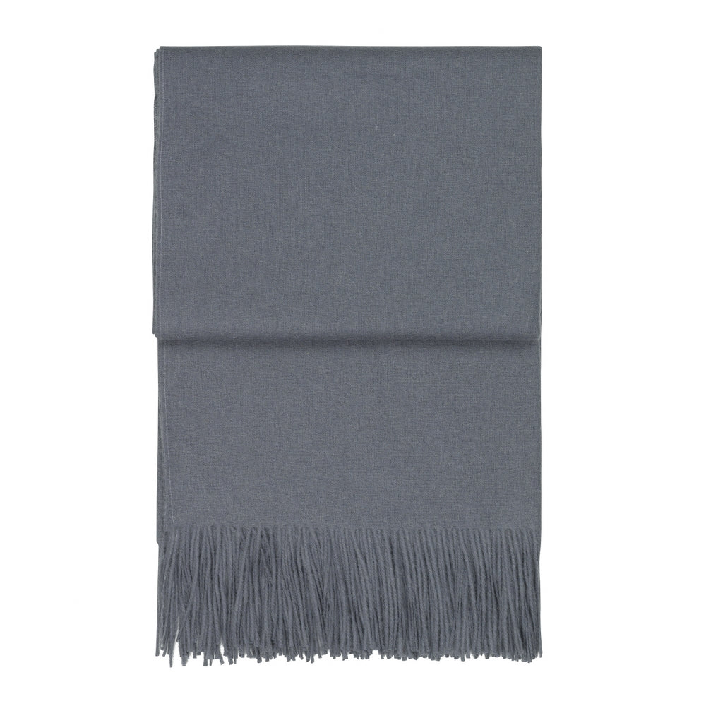 Elvang Denmark Classic Throw In Grey Blue In 50% Alpaca & 40% Sheep Wool 130x200cm