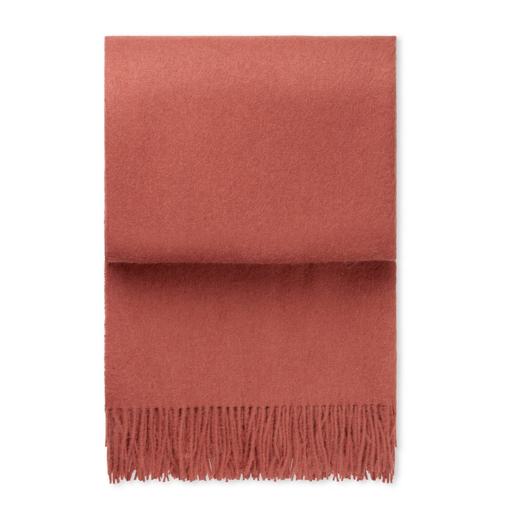 Elvang Denmark Classic Throw In Rusty Red In 50% Alpaca & 40% Sheep Wool 130x200cm