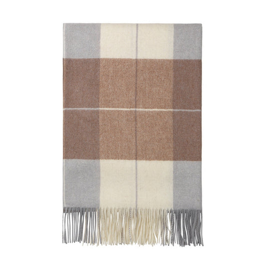 Elvang Denmark Scotch Throw In Grey In 50% Alpaca & 40% Sheep Wool 130x190cm
