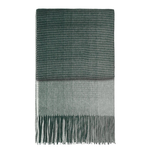 Elvang Denmark Horizon Throw In Evergreen In 50% Alpaca & 40% Sheep Wool 130x200cm