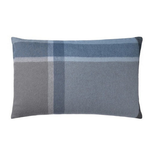 Elvang Denmark Manhattan Cushion Cover 40x60cm In Steel Blue/Dusty Ocean In 50% Alpaca & 40% Sheep Wool