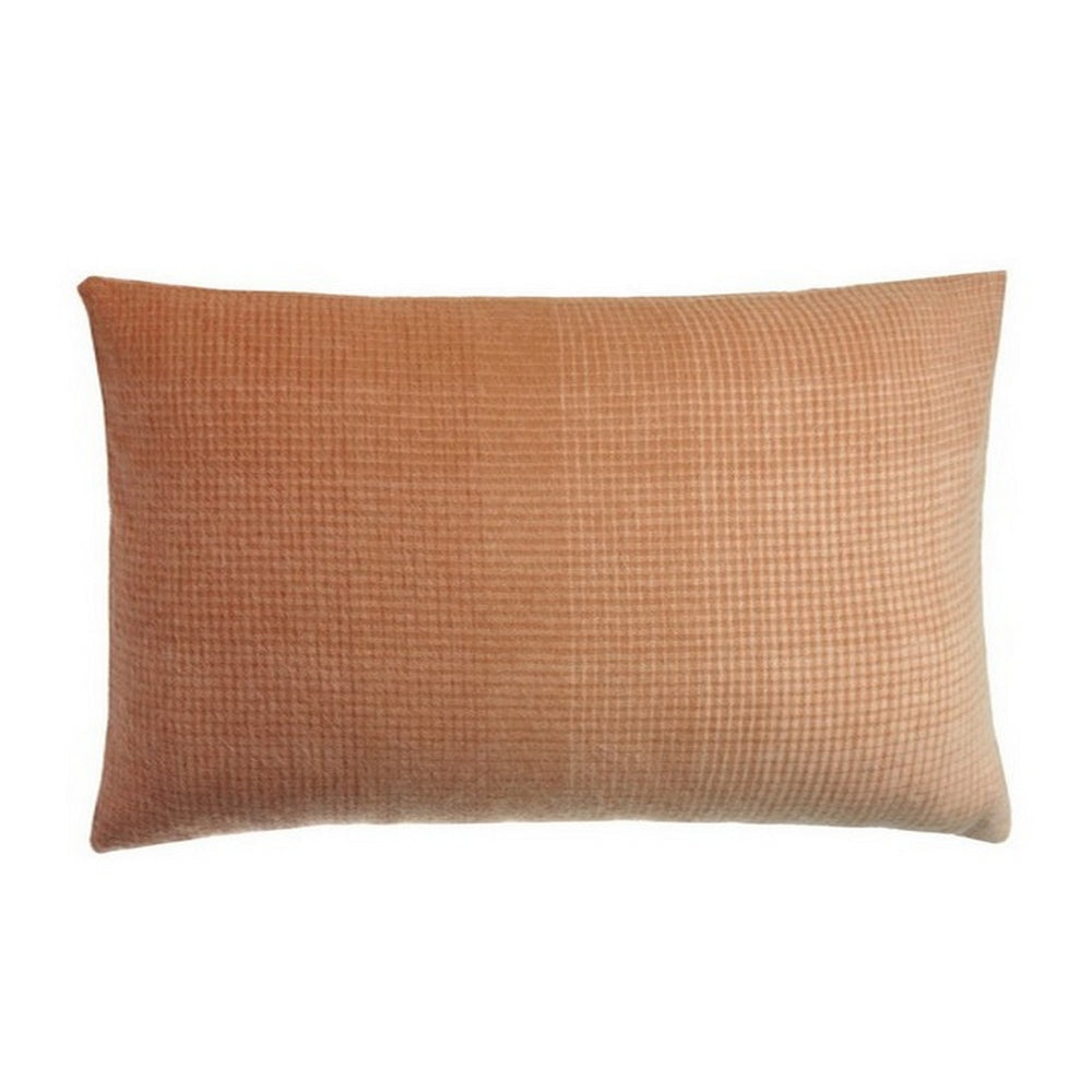 Elvang Denmark Horizon Cushion Cover 40x60cm In Terracotta In 50% Alpaca & 40% Sheep Wool