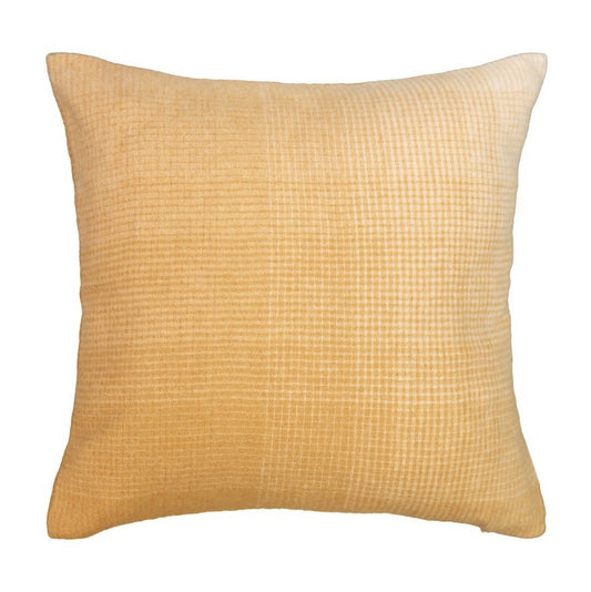 Elvang Denmark Horizon Cushion Cover 50x50cm In Yellow Ocher In 50% Alpaca & 40% Sheep Wool