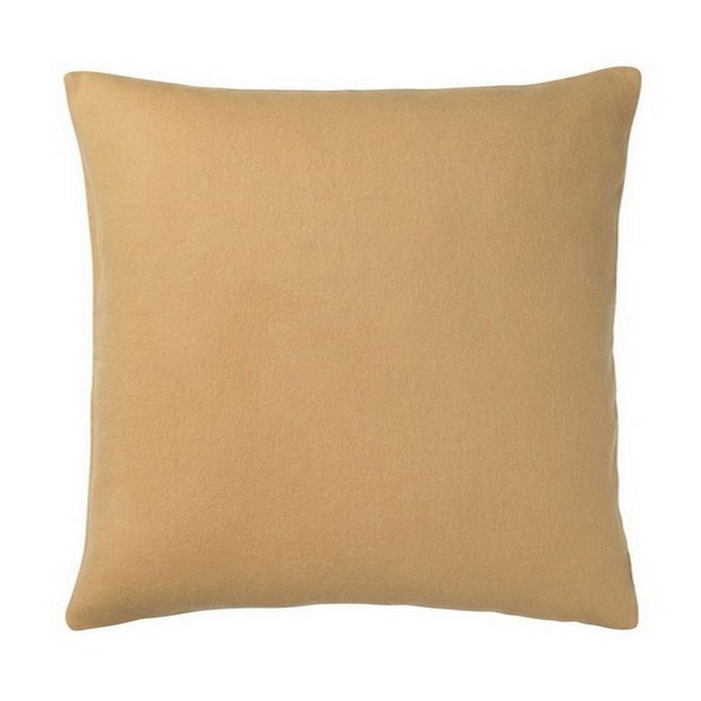 Elvang Denmark Classic Cushion Cover 50x50cm In Yellow Ocher In 50% Alpaca & 40% Sheep Wool