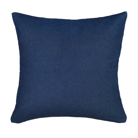 Elvang Denmark Classic Cushion Cover 50x50cm In Dark Blue In 50% Alpaca & 40% Sheep Wool