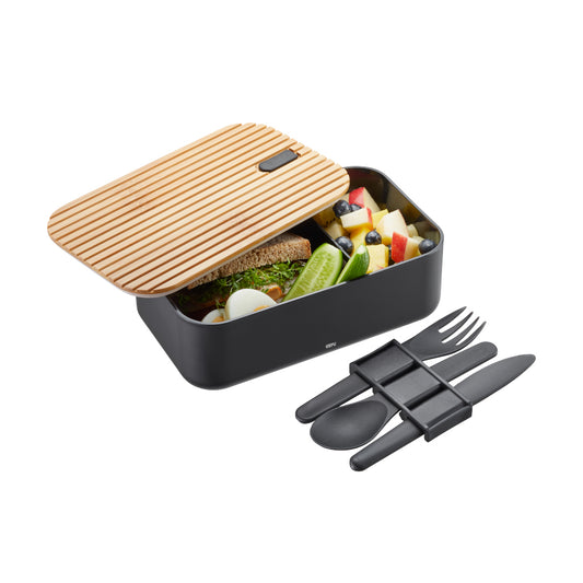 Gefu Lunch Box Enviro Design With 3 Piece Cutlery Set