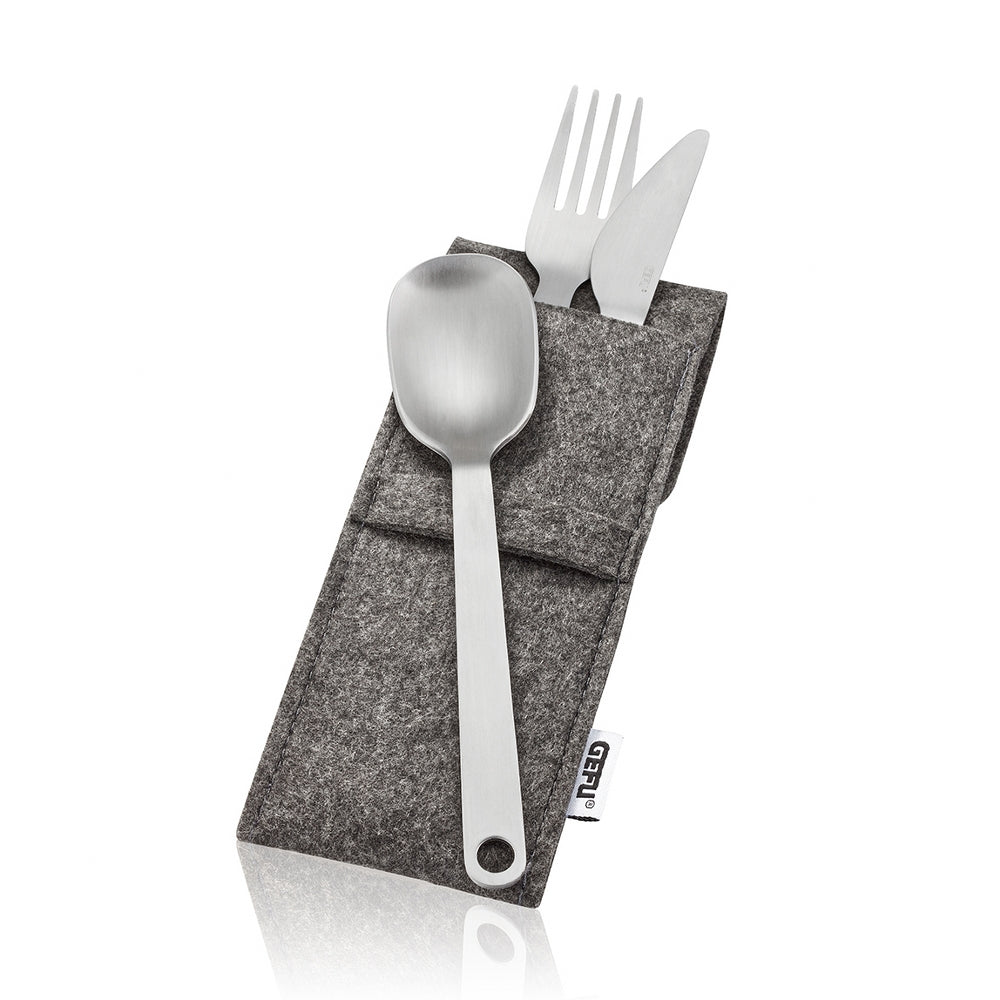 Gefu Cutlery Set In Stainless Steel Move Design With 4 Pcs