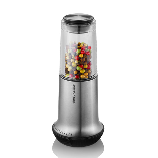 Gefu Salt Or Pepper Mill X-Plosion Design Size Large In Stainless Steel