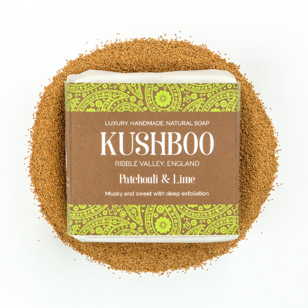 Kushboo Soap Bar For Hand, Face & Body 100% Handmade & Natural Made From Pure Patchouli & Lime