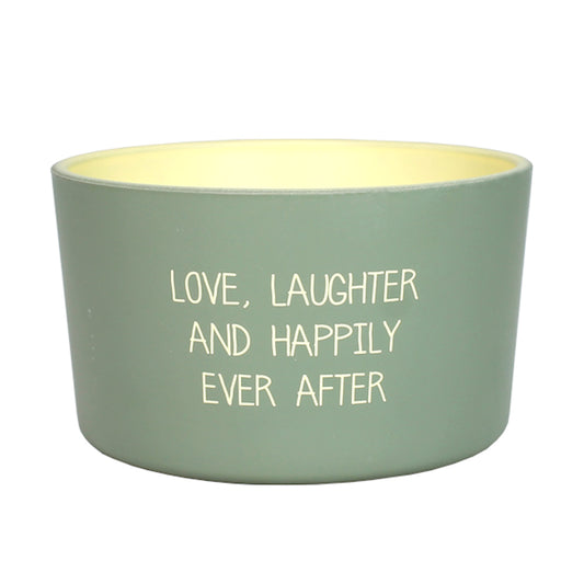 My Flame Outdoor Scented Soy Candle Bella Citronella Fragrance 'Happily Ever After' In Green