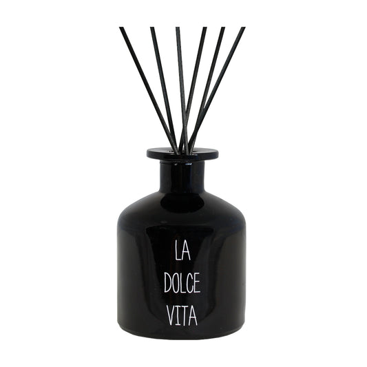 My Flame Reed Diffuser Cashmere Comfort  Fragrance 'La Dolce Vita' In Black 