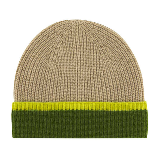 Remember Beanie Hat Made From Wool And Cashmere In Multi-Colours Andrin Design