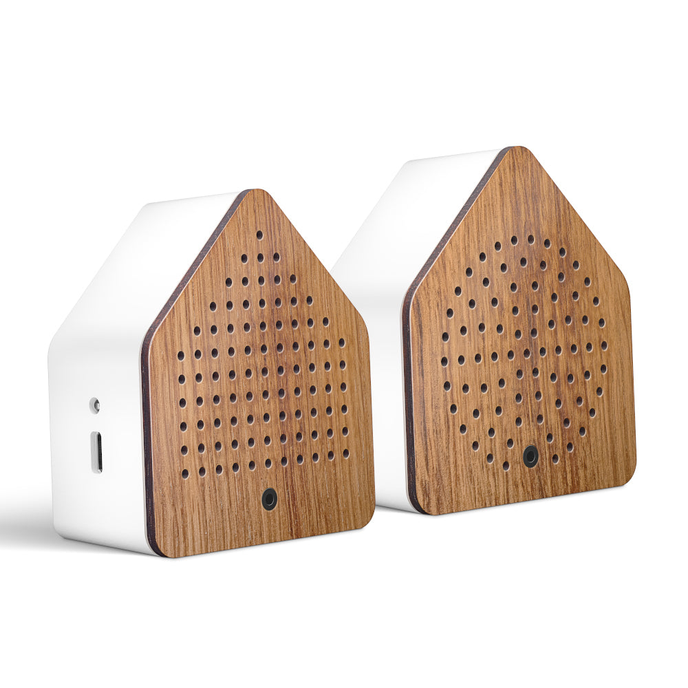 Relaxound Zirpybox Motion Sensor Sound Box In Wood Cricket & Grasshopper Sounds Twin Pack