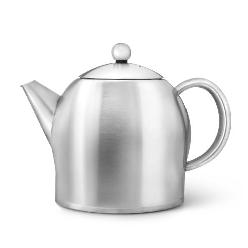 Bredemeijer Teapot Double Wall Minuet Santhee Design 1.4L in Brushed Steel