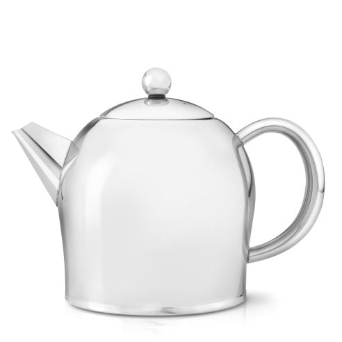 Bredemeijer Teapot Double Wall Minuet Santhee Design 1.0L in Polished Steel