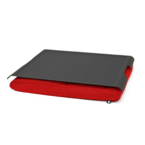 Bosign LapTray Large AntiSlip Plastic Black Top with Red Cushion