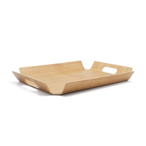 Bredemeijer Serving Tray Madera Design Rectangular Large in Natural Wood