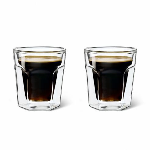 Bredemeijer Double Walled Glass Latte Cup 100ml Set of 2