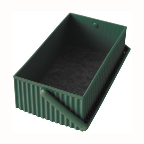 Hachiman Omnioffre Stacking Storage Box Small Dark Green