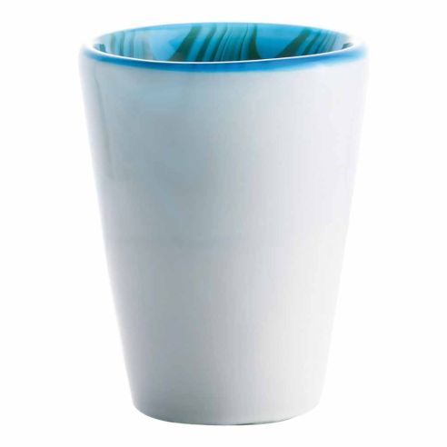Italesse Mares Handcrafted Single Large Glass Tumbler in Angel Fish Design