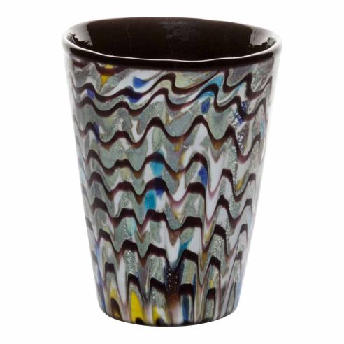 Italesse Mares Handcrafted Single Large Glass Tumbler in Oyster Design