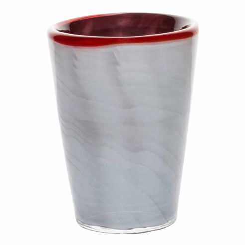 Italesse Mares Handcrafted Single Large Glass Tumbler in Sea Bass Design