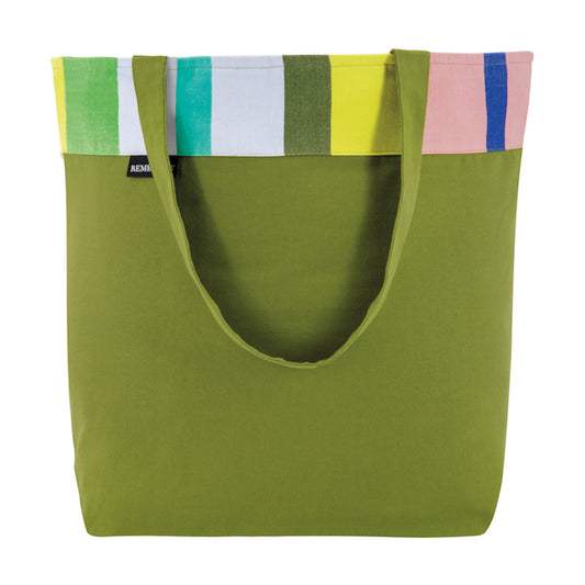 Remember Shoulder Bag For The Beach And Shopping Made From 100% Cotton Pino Design