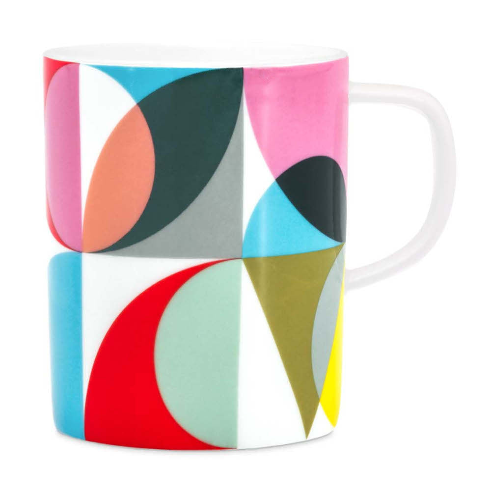 Remember Coffee or Tea Fine Bone China Porcelain Mug In Bright Solena Design