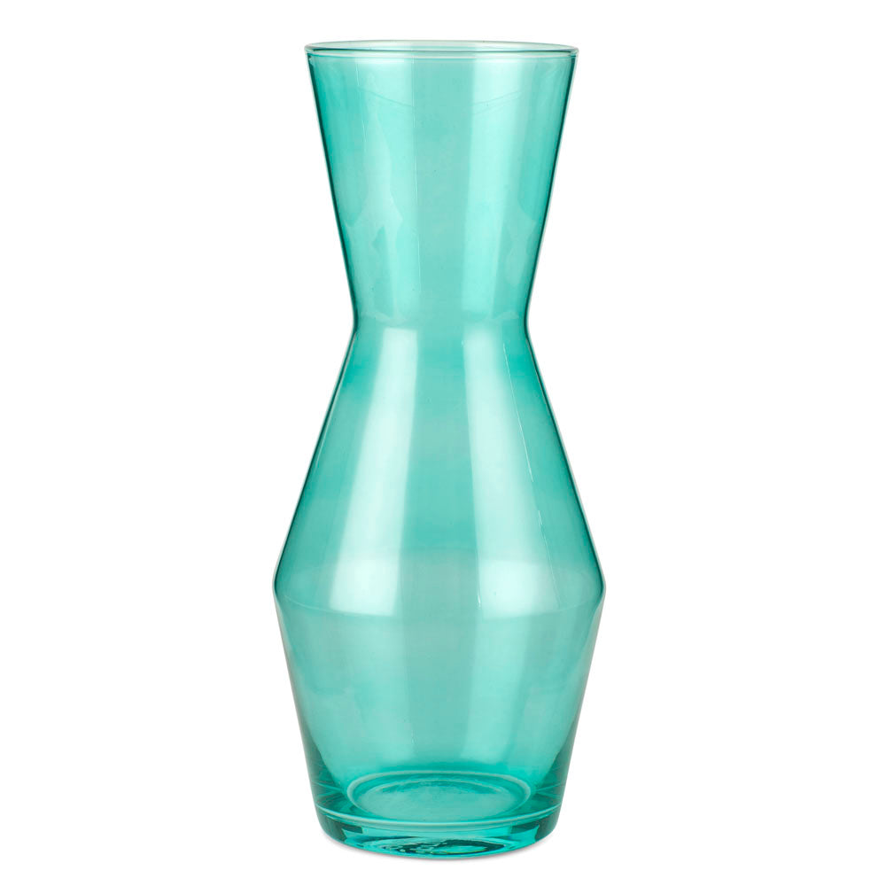 Spring Copenhagen Double Up Mouthblown Glass Carafe 1L Turquoise Complete with 2 Turquoise Glasses