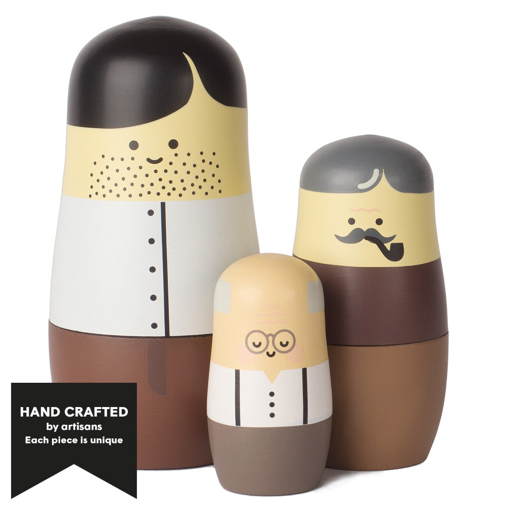 Spring Copenhagen Expressions Nesting Dolls - Fathers Set