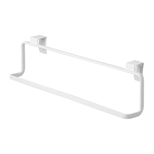 Yamazaki Towel Hanger for Over Cupboards Wide for Thicker Towels in White